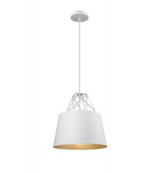  White shade Single Pendant Lighting (YS7703-1PS-WH) - Bethel International