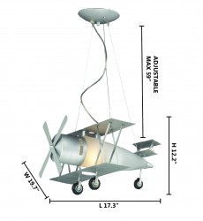  Silver Finish Childrens Lighting (ZA03S) - Bethel International