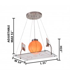  Iron And Glass Meterial Childrens Lighting (ZA38) - Bethel International