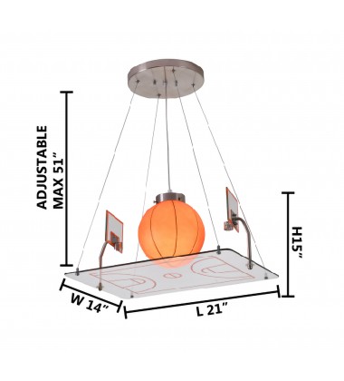  Iron And Glass Meterial Childrens Lighting (ZA38) - Bethel International
