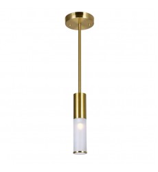  1 Light Mini Pendant with Brass Finish (1221P5-1-625) - CWI Lighting