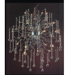  Cherry Blossom 32 Light  Chandelier with Chrome finish (5066P35C) - CWI Lighting