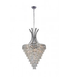  Chique 13 Light  Chandelier with Chrome finish (5685P24C) - CWI Lighting
