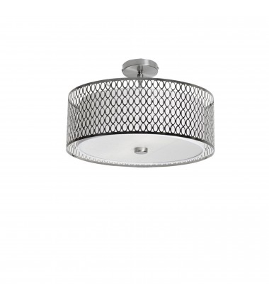  3LT Semi-Flush w/ Laser Cut Shade-(1015-16FH-SC)-Dainolite