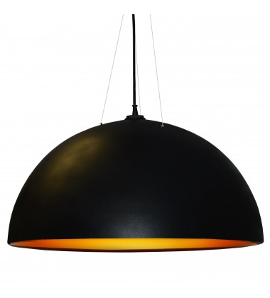  3 Bulb Pendant, Black & Gold Finish-(114-313P-BK-GLD)-Dainolite