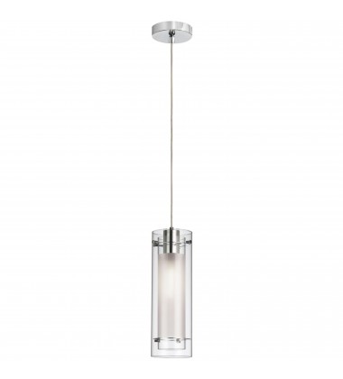 Single Pendant Clear Frosted Glass-(22152-CF-PC)-Dainolite  Single Pendant Clear Frosted Glass-(22152-CF-PC)-Dainolite