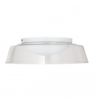  35W Flush Mount, MW Finish with Clear Glass-(3145-LEDFH18-CL-MW)-Dainolite