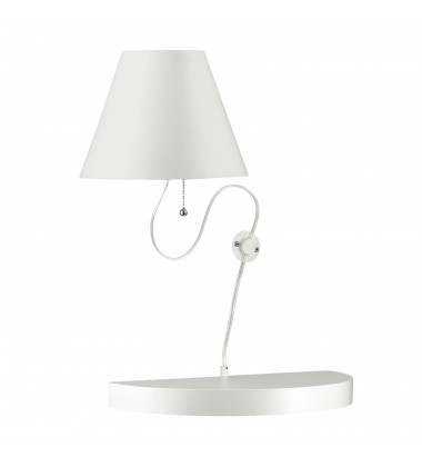  1LT Incandescent Wall Sconce MW w/White Shade-(504-1W-MW)-Dainolite