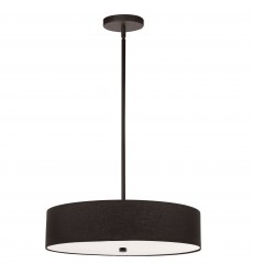  4LT Incandescent Pendant MB w/ Black Shade-(571-204P-MB-BK)-Dainolite