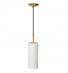  1LT Incandescent Pendant, AGB w/ WH Glass-(83202-AGB-WH)-Dainolite