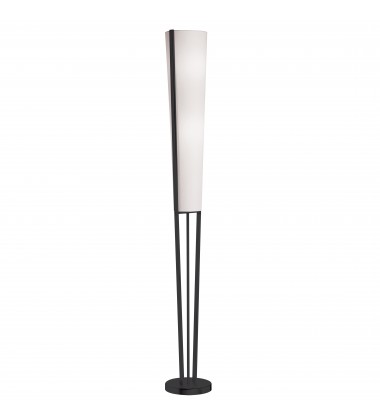  2LT Incand Floor Lamp, MB w/ WH Shade-(83323F-MB)-Dainolite