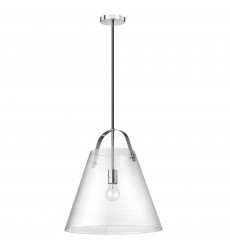 1LT Incandescent Pendant, PC w/ CLR Glass-(871-171P-PC)-Dainolite  1LT Incandescent Pendant, PC w/ CLR Glass-(871-171P-PC)-Dainolite