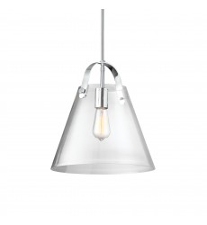 1LT Incandescent Pendant, PC w/ Clear Glass -(871P-PC)-Dainolite  1LT Incandescent Pendant, PC w/ Clear Glass -(871P-PC)-Dainolite