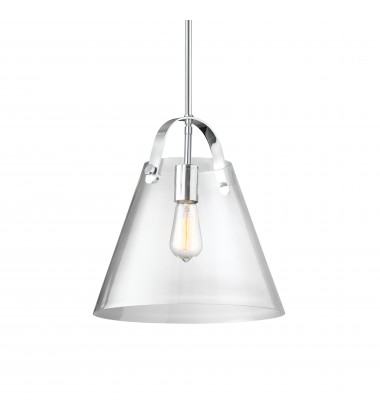 1LT Incandescent Pendant, PC w/ Clear Glass -(871P-PC)-Dainolite  1LT Incandescent Pendant, PC w/ Clear Glass -(871P-PC)-Dainolite