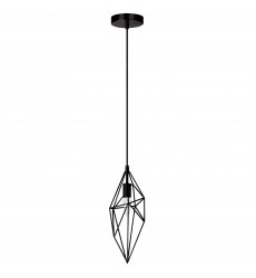  1LT Incandescent Pendant, BK-(918-1P-BK)-Dainolite