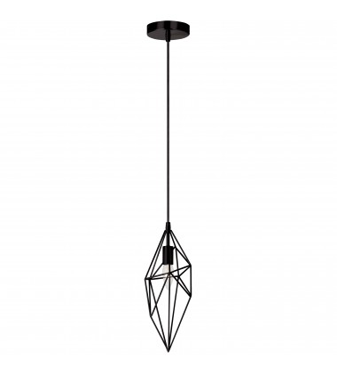 1LT Incandescent Pendant, BK-(918-1P-BK)-Dainolite 1LT Incandescent Pendant, BK-(918-1P-BK)-Dainolite