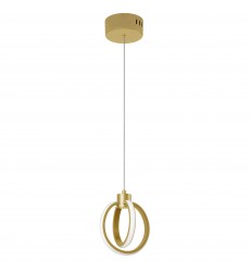  14W Pendant, AGB w/ WH silicone Diffuser-(9228-614LEDP-AGB)-Dainolite