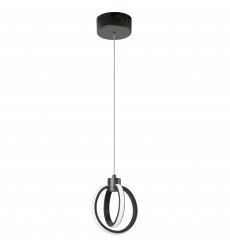  14W Pendant, MB w/ WH silicone Diffuser-(9228-614LEDP-MB)-Dainolite
