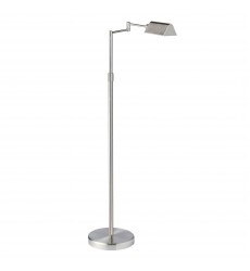 9W Swing Arm Floor, Satin Nickel Finish-(9257LEDF-SN)-Dainolite