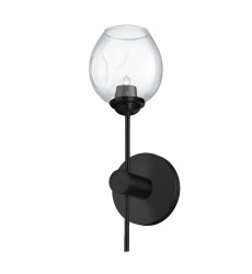 1LT Vanity Light, MB w/ Clear Glass-(ABI-141W-MB-CLR)-Dainolite  1LT Vanity Light, MB w/ Clear Glass-(ABI-141W-MB-CLR)-Dainolite