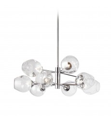 8LT Halogen Chandelier, PC with Clear Glass-(ABI-268P-PC)-Dainolite  8LT Halogen Chandelier, PC with Clear Glass-(ABI-268P-PC)-Dainolite