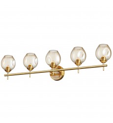 5LT Halogen Vanity VB w/ Champagne Glass-(ABI-365W-VB)-Dainolite