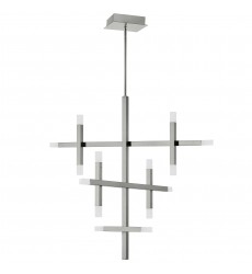  42W Chandelier, PC w/ Frosted Acrylic Diff-(ACS-3656C-PC-FR)-Dainolite