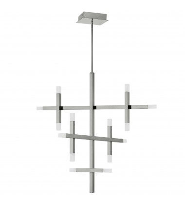  42W Chandelier, PC w/ Frosted Acrylic Diff-(ACS-3656C-PC-FR)-Dainolite