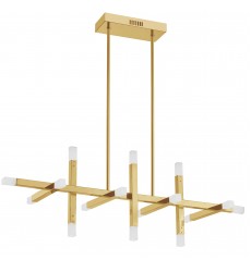  48W Horiz Chandelier, AGB w/ Frosted Acrylic Diff-(ACS-4064HC-AGB-FR)-Dainolite