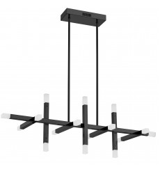 48W Horiz Chandelier, MB w/ Frosted Acrylic Diff-(ACS-4064HC-MB-FR)-Dainolite