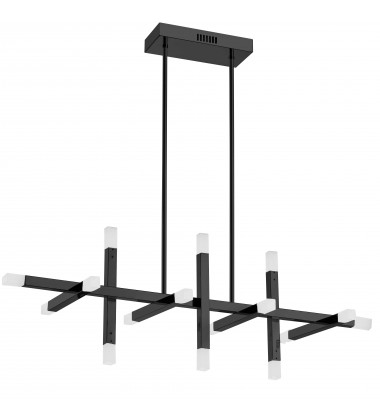  48W Horiz Chandelier, MB w/ Frosted Acrylic Diff-(ACS-4064HC-MB-FR)-Dainolite
