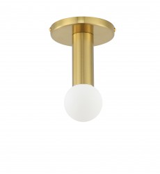 1LT Incandescent Flush Mount, AGB-(ADS-41FH-AGB)-Dainolite  1LT Incandescent Flush Mount, AGB-(ADS-41FH-AGB)-Dainolite