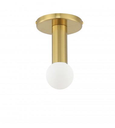 1LT Incandescent Flush Mount, AGB-(ADS-41FH-AGB)-Dainolite  1LT Incandescent Flush Mount, AGB-(ADS-41FH-AGB)-Dainolite