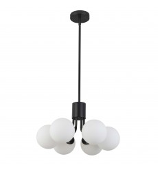 6LT Halogen Pendant, MB w/ WH Opal Glass-(AMA-186P-MB)-Dainolite  6LT Halogen Pendant, MB w/ WH Opal Glass-(AMA-186P-MB)-Dainolite