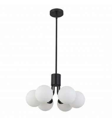 6LT Halogen Pendant, MB w/ WH Opal Glass-(AMA-186P-MB)-Dainolite  6LT Halogen Pendant, MB w/ WH Opal Glass-(AMA-186P-MB)-Dainolite