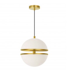  30W Pendant, AGB w/ WH Glass-(AMC-1330LEDP-AGB)-Dainolite
