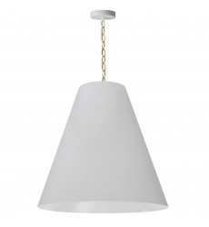  1LT Anaya Large Pendant, AGB w/ WH Shade-(ANA-L-AGB-790)-Dainolite