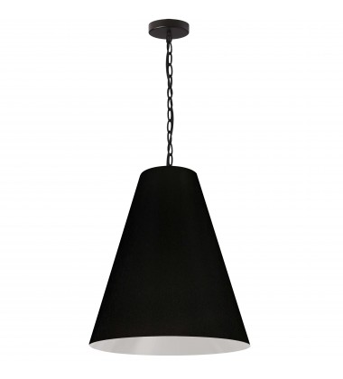  1LT Anaya Medium Pendant, MB w/ BK Shade-(ANA-M-MB-797)-Dainolite