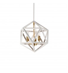 3LT Incandescent Chandelier, WH/VB-(ARC-143C-WH-VB)-Dainolite  3LT Incandescent Chandelier, WH/VB-(ARC-143C-WH-VB)-Dainolite