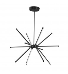  32W Chandelier MB w/ WH Acrylic Diffuser-(ARY-2032LEDC-MB)-Dainolite