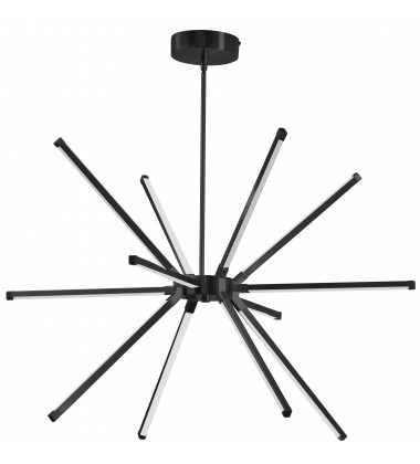  60W Chandelier MB w/ WH Acrylic Diffuser-(ARY-3260LEDC-MB)-Dainolite