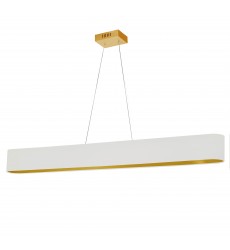  30W Horiz Pendant, WHT/GLD shade, AGB-(AUB-R5030HP-AGB-692)-Dainolite