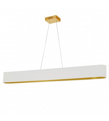  30W Horiz Pendant, WHT/GLD shade, AGB-(AUB-R5030HP-AGB-692)-Dainolite