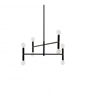 8LT Incandescent Chandelier, MB-(AVA-188C-MB)-Dainolite  8LT Incandescent Chandelier, MB-(AVA-188C-MB)-Dainolite