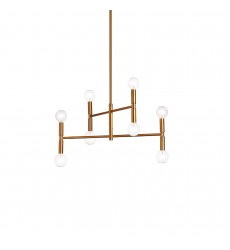8LT Incandescent Chandelier, VB-(AVA-188C-VB)-Dainolite  8LT Incandescent Chandelier, VB-(AVA-188C-VB)-Dainolite