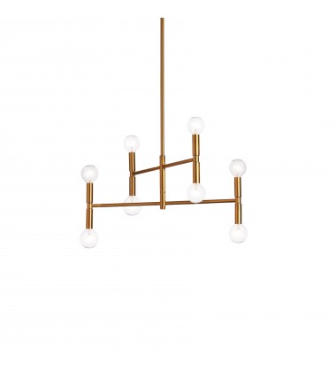8LT Incandescent Chandelier, VB-(AVA-188C-VB)-Dainolite  8LT Incandescent Chandelier, VB-(AVA-188C-VB)-Dainolite