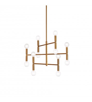  12LT Chandelier, Vintage Bronze Finish-(AVA-2012C-VB)-Dainolite