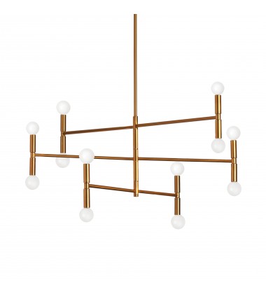  12LT Chandelier, Vintage Bronze Finish-(AVA-3012C-VB)-Dainolite