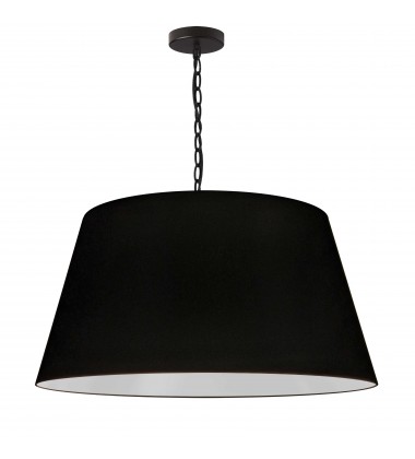  1LT Brynn Large Pendant, BLK Shade, Black-(BRY-L-BK-797)-Dainolite