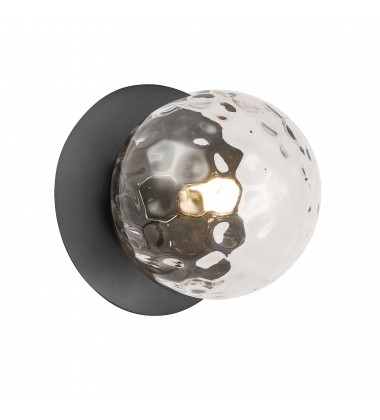  1LT Halogen Wall Sconce, MB w/ Clear Glass-(BUR-51W-MB-CL)-Dainolite